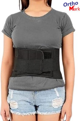 OrthoMark Back Support LS Lumbar Sacral Waist Belt For Men & Women Free Size Back / Lumbar Support(Black)