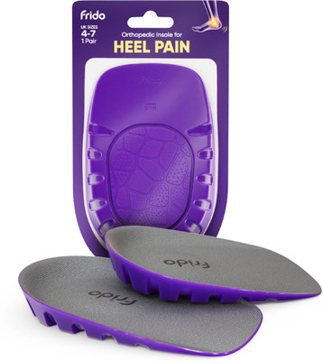Frido Heel Cups for Heel Pain Relief, Heel Pads for Cushioning & Comfort, S (UK 4-7) Foot Support(Purple)