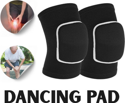 meetanshcollection Full-Coverage Dance Knee Guards with Soft Mesh Knee Support(Black)