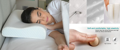 RUSHABH ENTERPRISE Memory Foam Birds Sleeping Pillow Pack of 1(White)