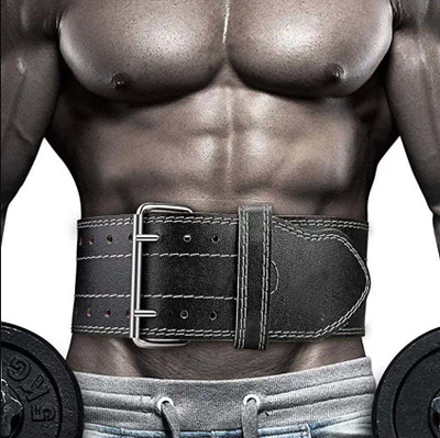 GymWar Heavy Power Lifting Belt For Men & Women Weightlifting Competition Workout Belts Abdominal Belt(Black)