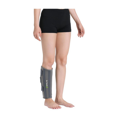 Dr Touch Tibia brace Support For Leg, calf and Fibula Fracture Orthosis External Fixation Calf Support(Grey)
