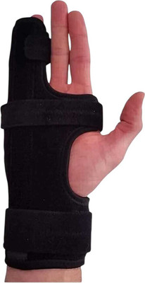 BRIJJ HELTH CARE Boxer Splint Left/Right Hand Use Finger Support (Black) Finger Support(Black)