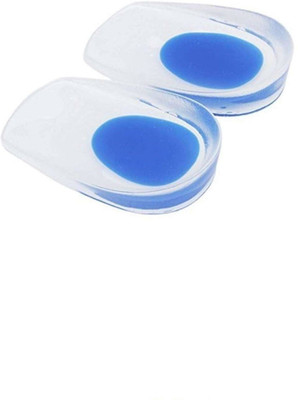 FIVANIO Gel Heel cups Silicon Heel Pad for Heel Ankle Pain Heel Support(Multicolor)