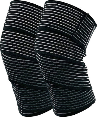 Strauss Elastic Knee Bandages Wraps | Knee Support | Knee Cap | Knee Brace | Knee Band Knee Support(Black)