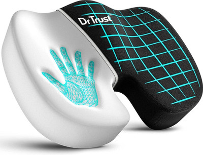Dr Trust (USA) Coccyx Pillow tailbone seat Cushion for sciatica, pain relief Back / Lumbar Support(Black)