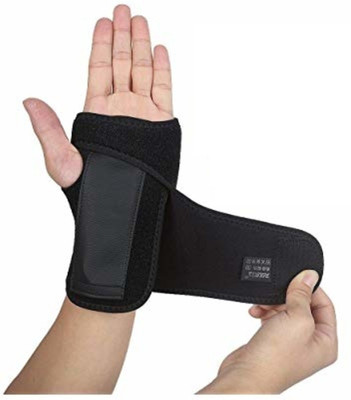 Yugam Wrist Band Fracture Support Brace( left HAND)WRIST PADS Wrist Support(Black)