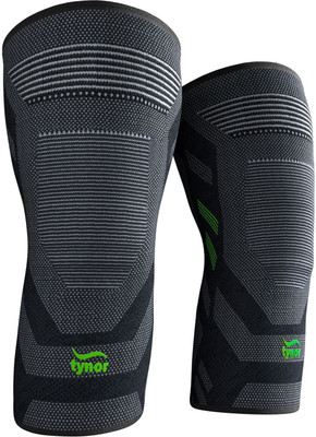TYNOR Knee Cap Air Pro, Black & Green, Large, 1 Pair Knee Support