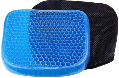 NIMYANK Egg Sitter Seat Cushion with Non Slip Cover Hip Support (Blue) Back / Lumbar Support(Blue)