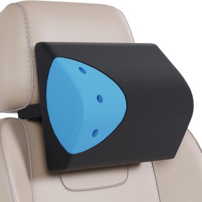 GELRIDE Car Headrest Gel Infused Memory Foam Pillow - For Neck Pain & Cervical Support Cervical Pillow(Black)