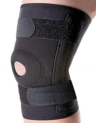 VINSONIC Knee Cap Support belt brace for Knee Pain Relief Open Patella Women Knee Support(Black)