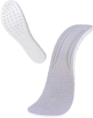 hsbtreads Memory Foam Shoe Insoles, Shock Absorbing Insoles For Men & Women Size EU 39-45 Insole(Grey, White)