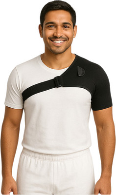 Vksurgical Neo Shoulder Support Brace With Adjustable Stretch Strap Belt Shoulder Support(Black)