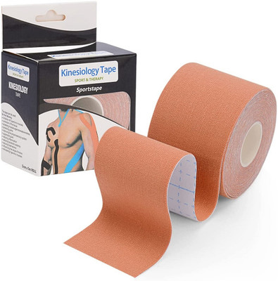 ADONYX Kinesiology Tape for Physical Therapy Sports Athletes – Latex Free Elastic Kinesiology Tape(Beige)