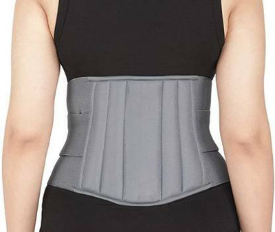 NUBICO Lumbo sacral L.S belt(soft elastic) Unisex Premium For Lower Back Support Back / Lumbar Support(Grey)