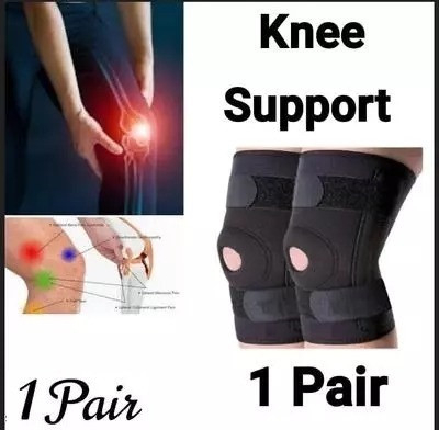 Mulkraj Ortho Knee Support(Men and Women) (Black)-92 Knee Support(Black)