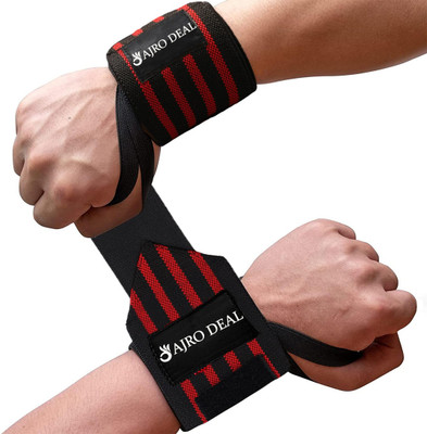 AJRO DEAL Wrist Band for Men & Women, Wrist Supporter for Gym. Wrist Support Wrist Support(Red)