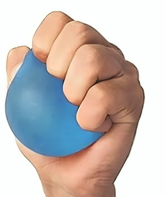 Comfortinglives Finger Strengthening Hard Gel Ball, Hand Exercise & Relaxation (Hard) Hand Grip/Fitness Grip(Blue)