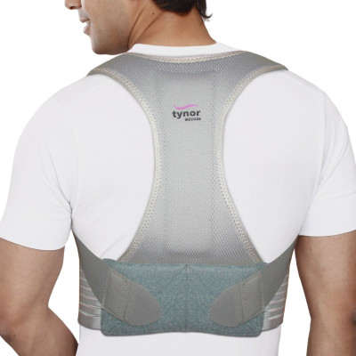TYNOR Posture Corrector, Grey, Medium, 1 Unit Posture Corrector(Grey)