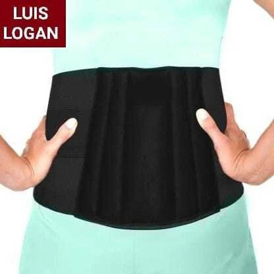 LUIS LOGAN Lumbar Support Waist belt for Back Pain Relief-Compression Belt (Black,XL) Back / Lumbar Support(Black)