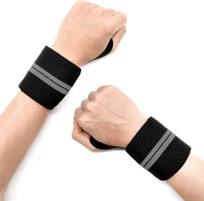 JUSTIFIT Professional Grade Wrap for Gym Wrist Band Pain Support Wrist Support(Grey)