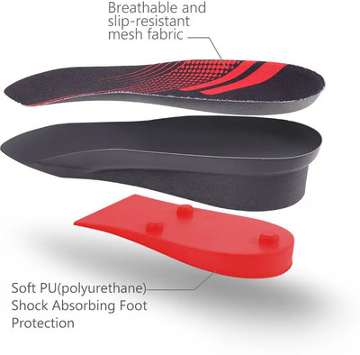 orwalk 3/4 Height Increase Insole Shoes Insole Heels insole for shoes Men and Women Insole(Multicolor)