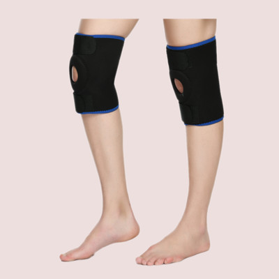 Psons Knee Support Adjustable Stretchable Brace Knee Support Knee Support(Black)