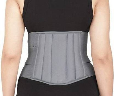 Balaraka NKS_NKS_Lumber Sacral Waist Belt For Men/Women Lower Back Pain Relief Waist-44 Back / Lumbar Support(Grey)