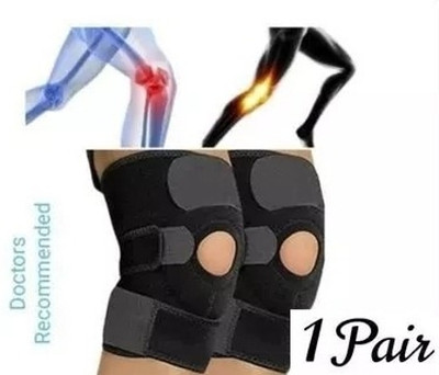 Mulkraj Ortho Knee Support(Men and Women) (Black)-12 Knee Support(Black)