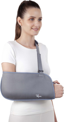 Med-e Move Arm Sling Pouch Baggy with Adjustable Strap and Proper Fitting Hand Support(Grey)