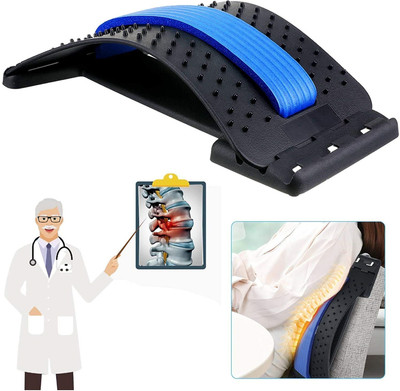 My Machine Back Stretcher for Spinal Pain Relief, Back Pain Relief, Lumber Support SUP XL-E Back / Lumbar Support(Black, Blue)