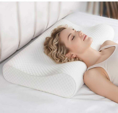Kartona Contour Medical for Sleeping Orthopedic Pillows for Neck Back Pain Cervical Pillow(White)