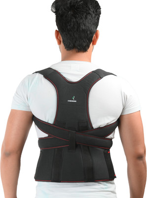 K SQUARIANS Posture Corrector Back Belt For Men & Women | Back Pain Back Support Posture Corrector(Black)