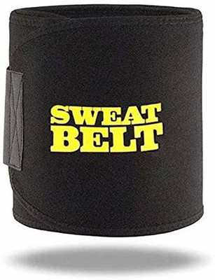 Aponic Fit Waist Trimmer Sauna Ab Belt for Women & Men - Waist Trainer Stomach Wrap Back / Lumbar Support(Black)