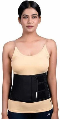 HULARA Abdominal Belt After C Section Delivery Compresssion Binder Tummy Trimmer - Medium Abdominal Belt(Black)