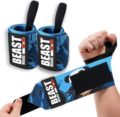 STEIGEN FITNESS Wrist Band for gym, Hand Grip Weight Lifting Straps, Wrist Support For joint Wrist Support(Black)