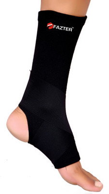 FAZTTER 4D Unisex Stretchable Compression Sleeves For Pain Relief (Pair) Ankle Support(Black)