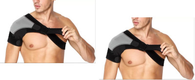 TIMA HIGH GRADE NEOPRENE ADJUSTABLE SHOULDER SUPPORT6 Shoulder Support(Black, Grey)