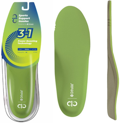 8ease Sports Support Insoles 3-in-1 Ortholite Cushion Arch Fit Insole(Green)