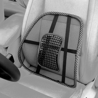 SN-LVK Car Seat Back Support Cushion, Adjustable Straps, Office, Car, Home Back / Lumbar Support(Black)