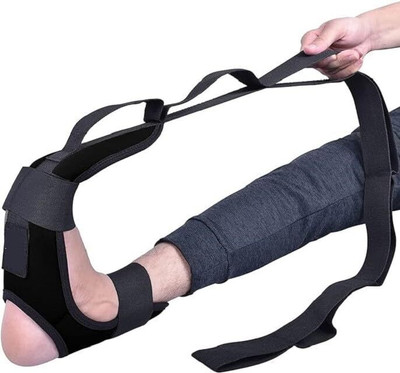 BoldFire Stretching Belt for Pain Relief, Dancers and Yoga Nylon Yoga Strap Ankle Support(Multicolor)