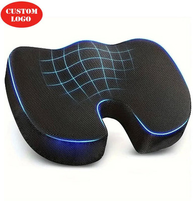 NIMYANK Non-Slip Orthopedic Seat Cushion for Tailbone&Sciatica Pain Relief Support NI263 Back / Lumbar Support(Black)
