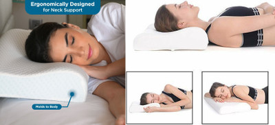 RUSHABH ENTERPRISE Memory Foam Toons & Characters Sleeping Pillow Pack of 1(White)