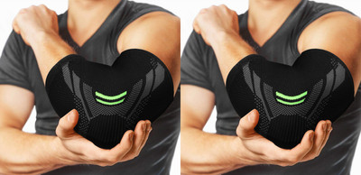 Leosportz (pack of 4) Elbow Brace Compression Support Tendonitis, Tennis Elbow Elbow Support