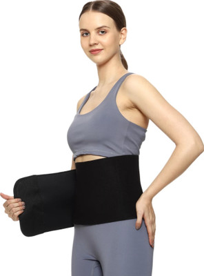 HouseOfCommon abdominal belt after post delivery tummy reduction shaper fat burner Back / Lumbar Support(Black)
