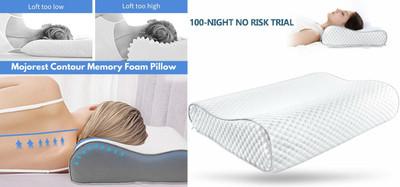 PRATIK MARKETING Memory Foam Fruits Sleeping Pillow Pack of 186(White)