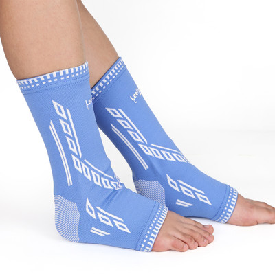 Leeford Ankle | Stabilizes weak Joint & Ankles | Prevent Swelling & Injuries Ankle Support(Blue)