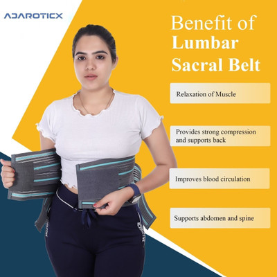 Balrakaaa NB_S_LS-Grey-GreeLS Back PaiLS Belt -65 Back / Lumbar Support(Black)