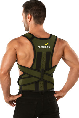 PLETHEON Posture Corrector Belt For Men And Women For Back Pain Belt Posture Corrector(Green)