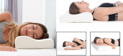 RUSHABH ENTERPRISE Memory Foam Nature Sleeping Pillow Pack of 1(White)